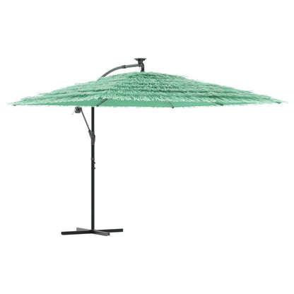 Garden Parasol with Steel Pole Green 290x290x238 cm