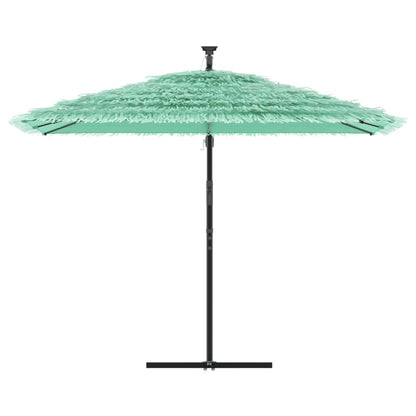 Garden Parasol with Steel Pole Green 290x290x238 cm