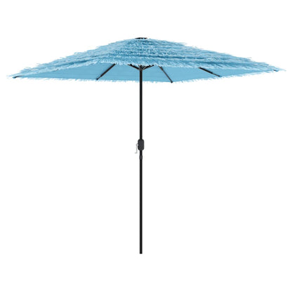 Garden Parasol with Steel Pole Blue 248x248x248 cm