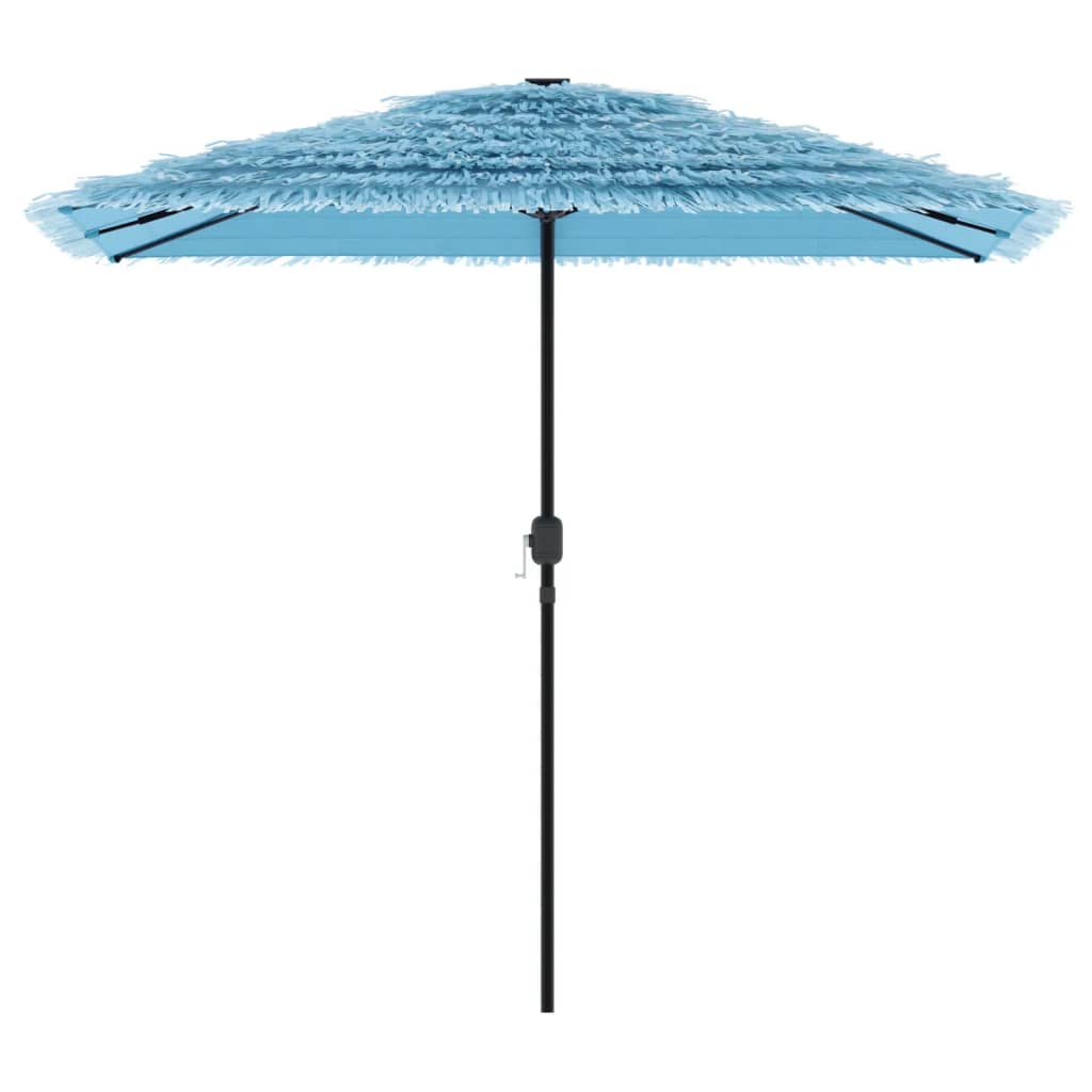 Garden Parasol with Steel Pole Blue 248x248x248 cm