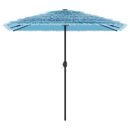 Garden Parasol with Steel Pole Blue 248x248x248 cm