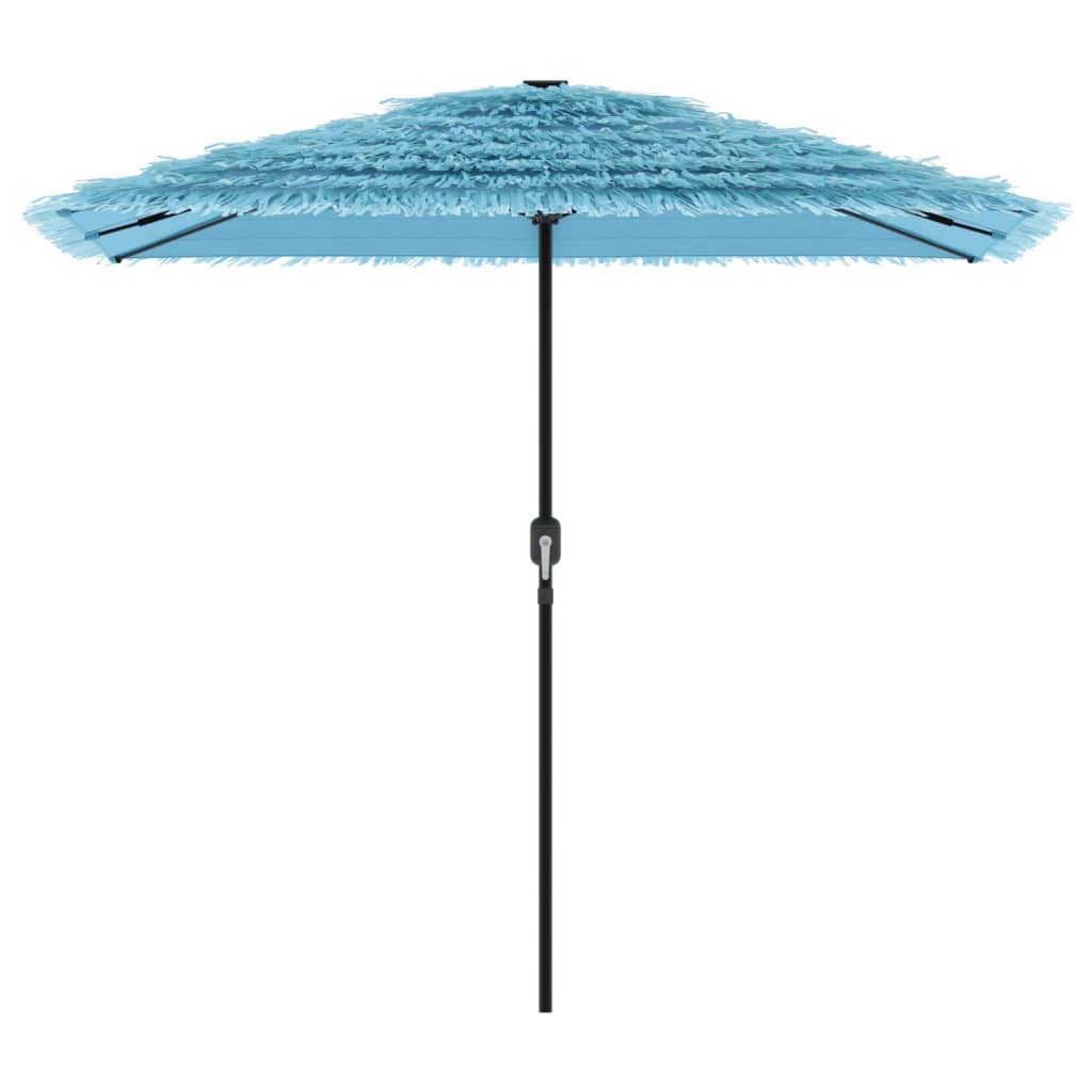 Garden Parasol with Steel Pole Blue 248x248x248 cm