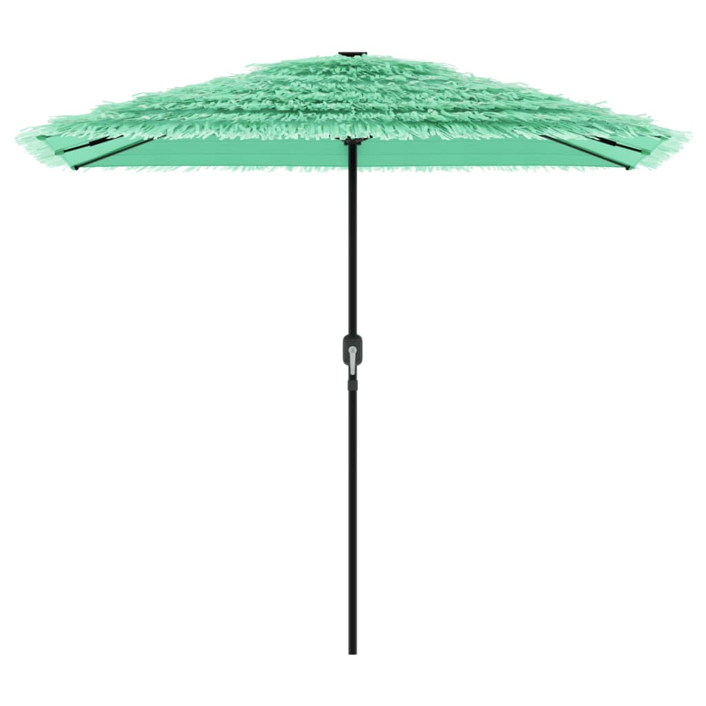 Garden Parasol with Steel Pole Green 248x248x248 cm