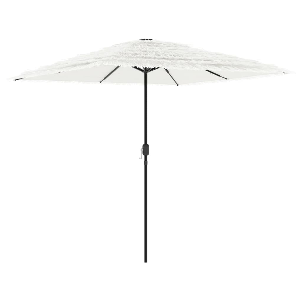 Garden Parasol with Steel Pole White 248x248x248 cm