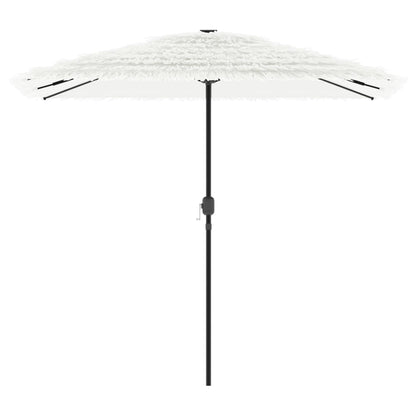 Garden Parasol with Steel Pole White 248x248x248 cm