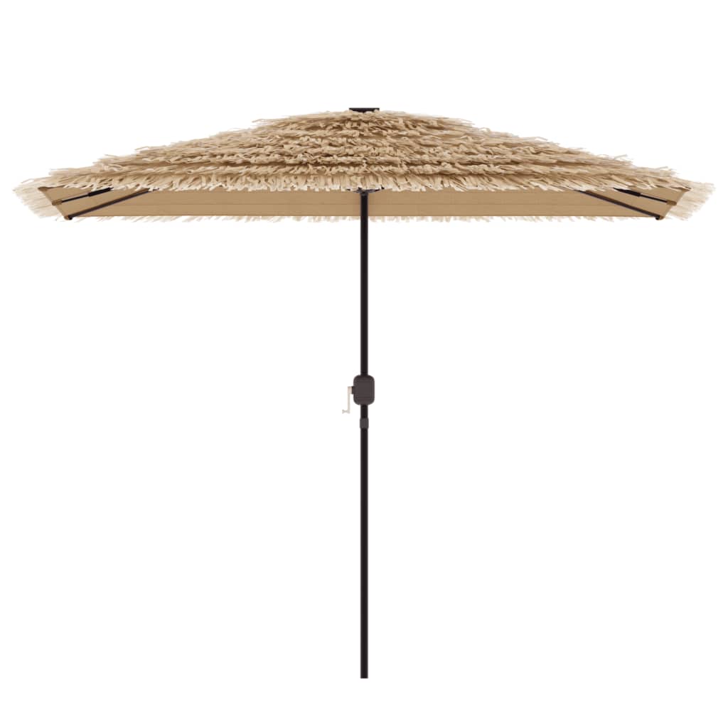 Garden Parasol with Steel Pole Brown 300x200x250 cm