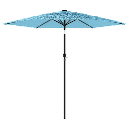 Garden Parasol with Steel Pole Blue 223x223x213 cm