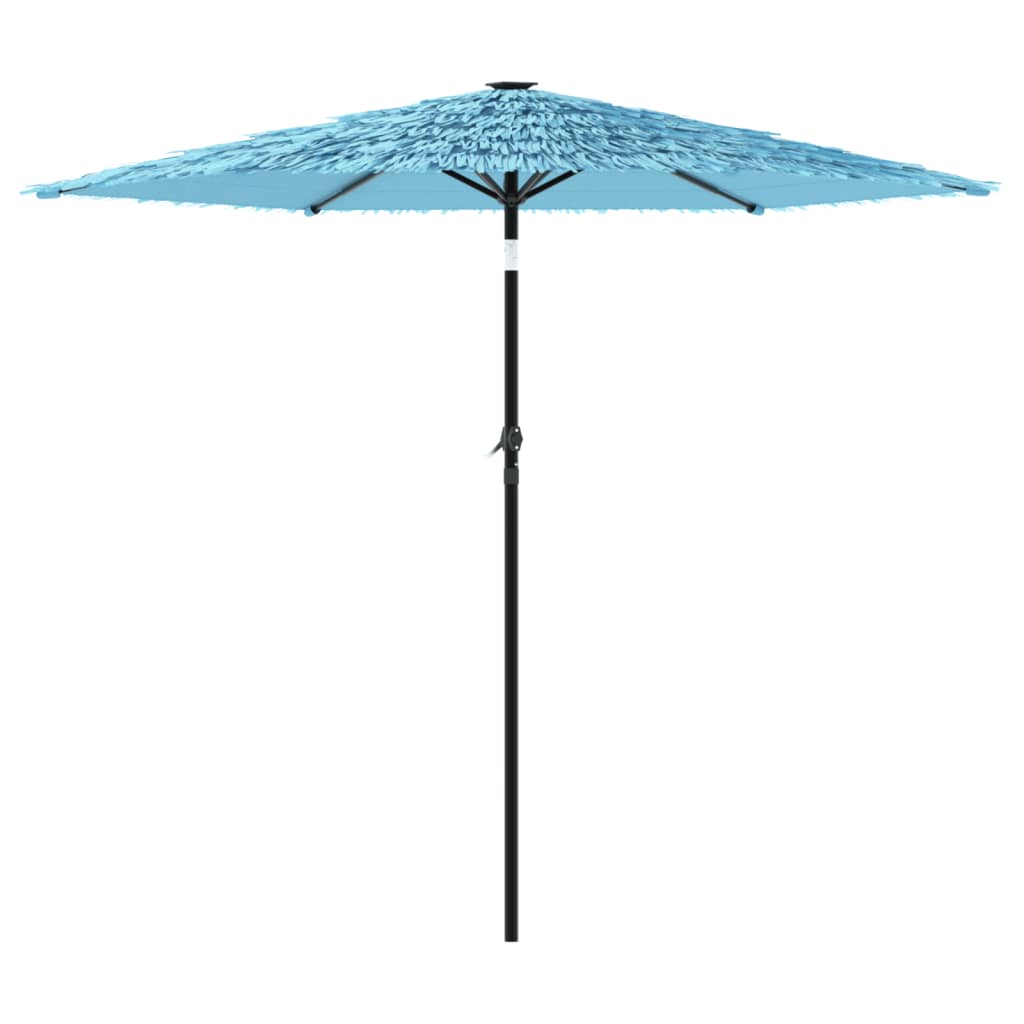 Garden Parasol with Steel Pole Blue 223x223x213 cm