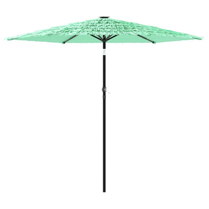 Garden Parasol with Steel Pole Green 223x223x213 cm