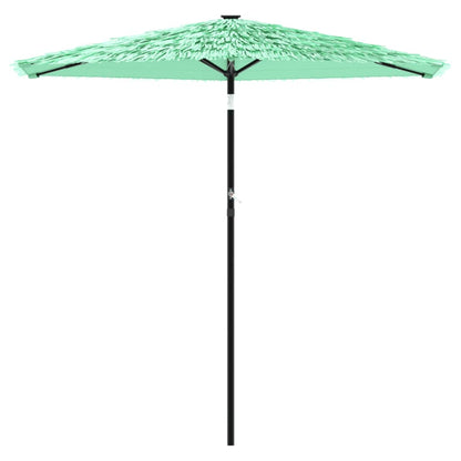 Garden Parasol with Steel Pole Green 223x223x213 cm