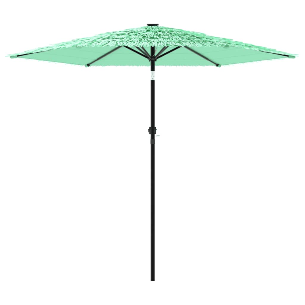 Garden Parasol with Steel Pole Green 223x223x213 cm