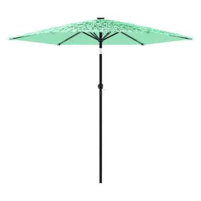 Garden Parasol with Steel Pole Green 268x268x226 cm