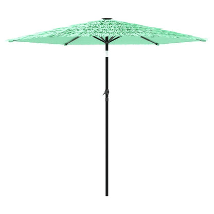 Garden Parasol with Steel Pole Green 268x268x226 cm