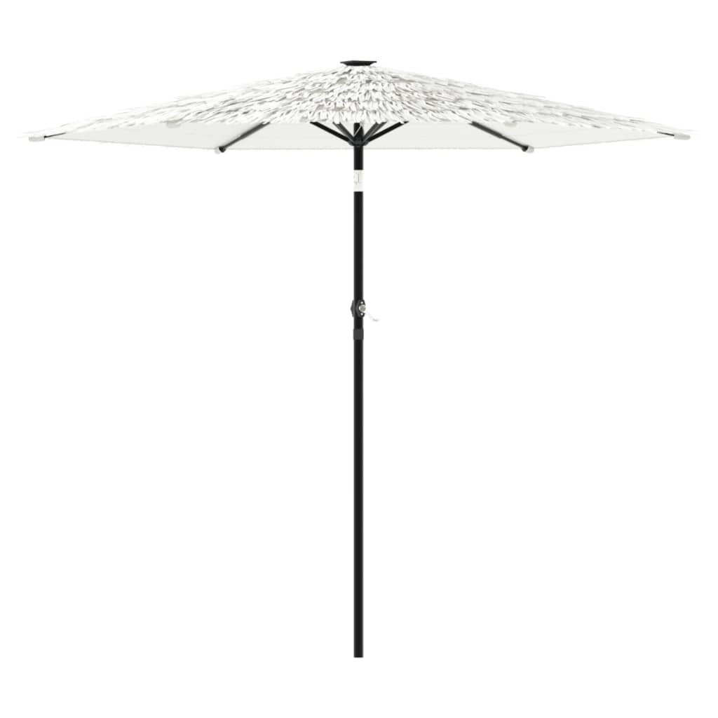 Garden Parasol with Steel Pole White 268x268x226 cm