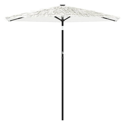 Garden Parasol with Steel Pole White 268x268x226 cm