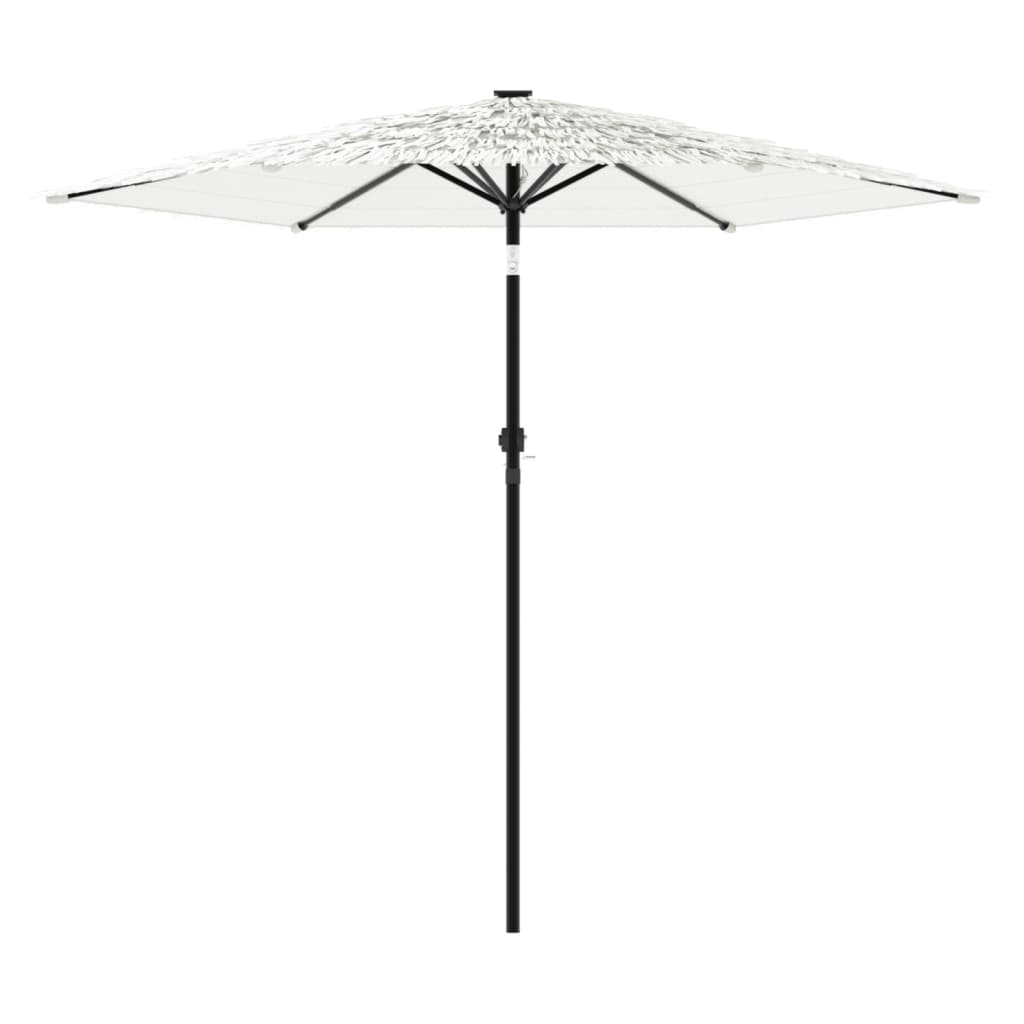 Garden Parasol with Steel Pole White 268x268x226 cm