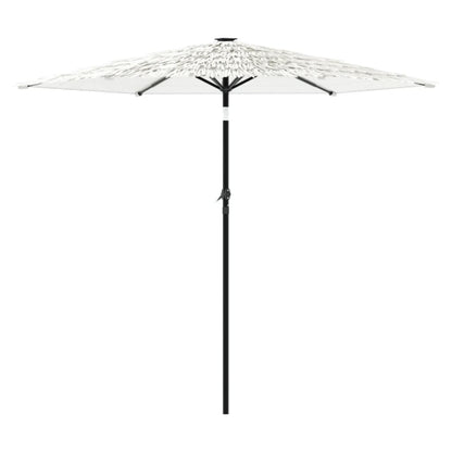 Garden Parasol with Steel Pole White 268x268x226 cm