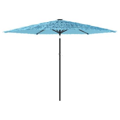 Garden Parasol with Steel Pole Blue 288x288x225 cm