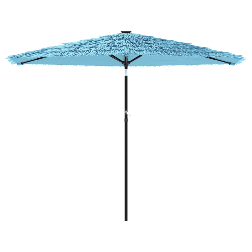 Garden Parasol with Steel Pole Blue 288x288x225 cm