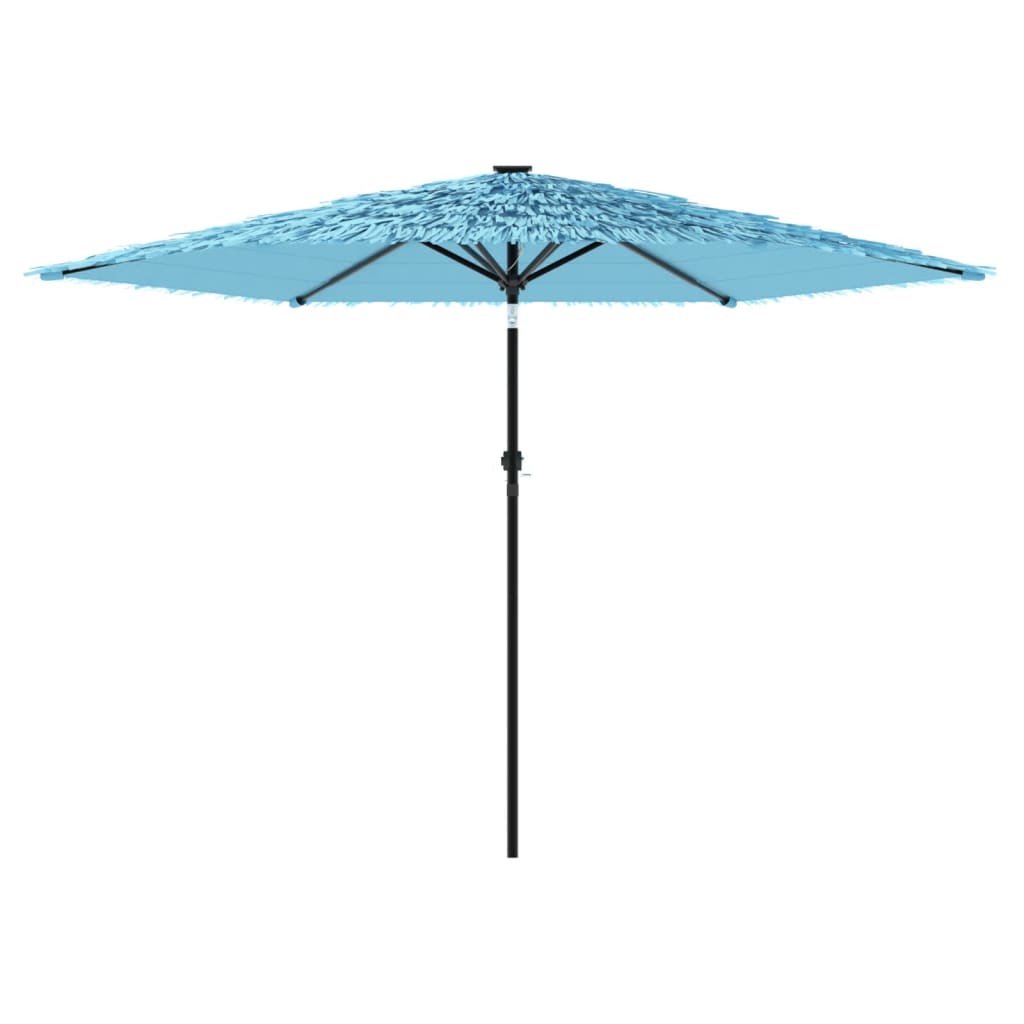 Garden Parasol with Steel Pole Blue 288x288x225 cm