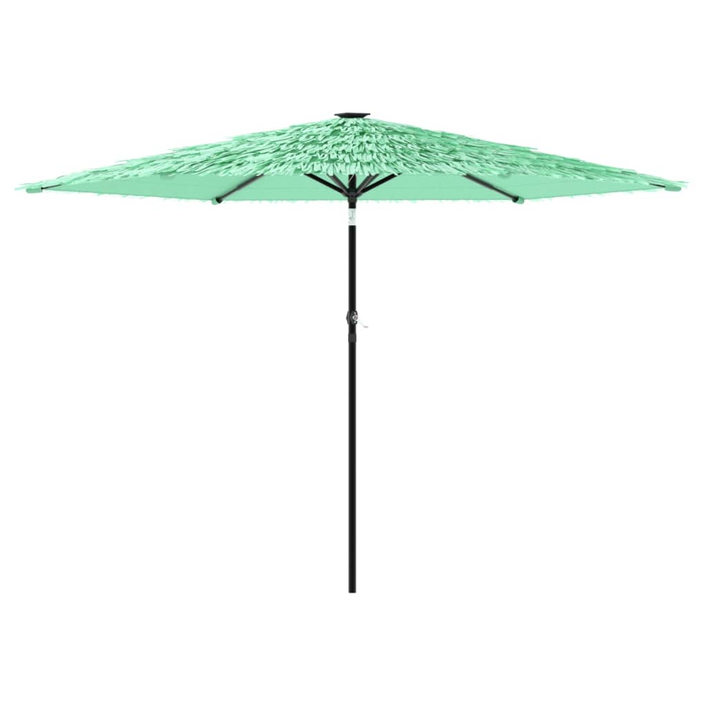 Garden Parasol with Steel Pole Green 288x288x225 cm