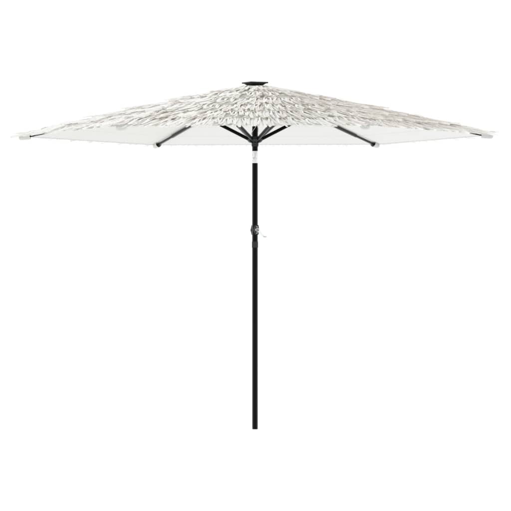 Garden Parasol with Steel Pole White 288x288x225 cm