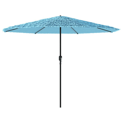 Garden Parasol with Steel Pole Blue 324x324x247 cm