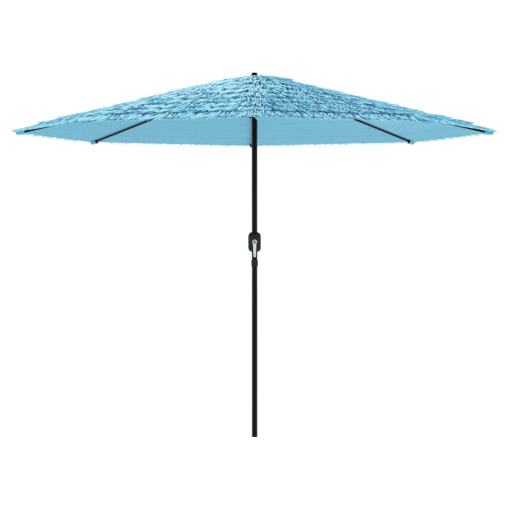 Garden Parasol with Steel Pole Blue 324x324x247 cm