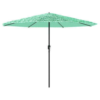 Garden Parasol with Steel Pole Green 324x324x247 cm