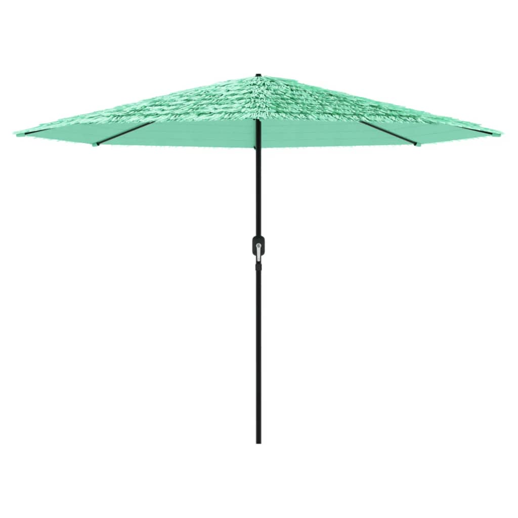 Garden Parasol with Steel Pole Green 324x324x247 cm