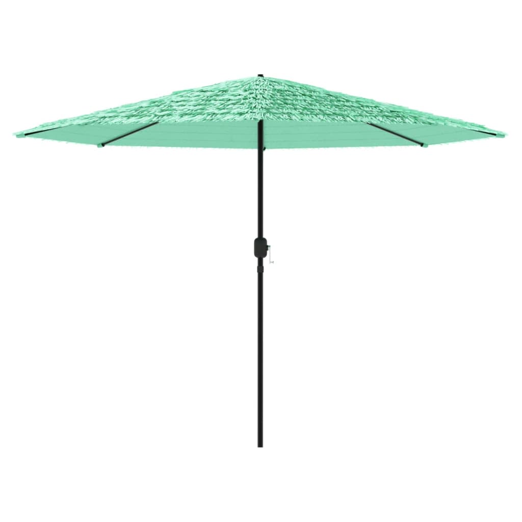 Garden Parasol with Steel Pole Green 324x324x247 cm