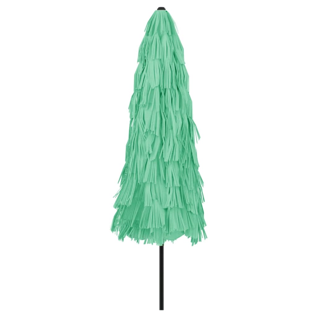 Garden Parasol with Steel Pole Green 324x324x247 cm