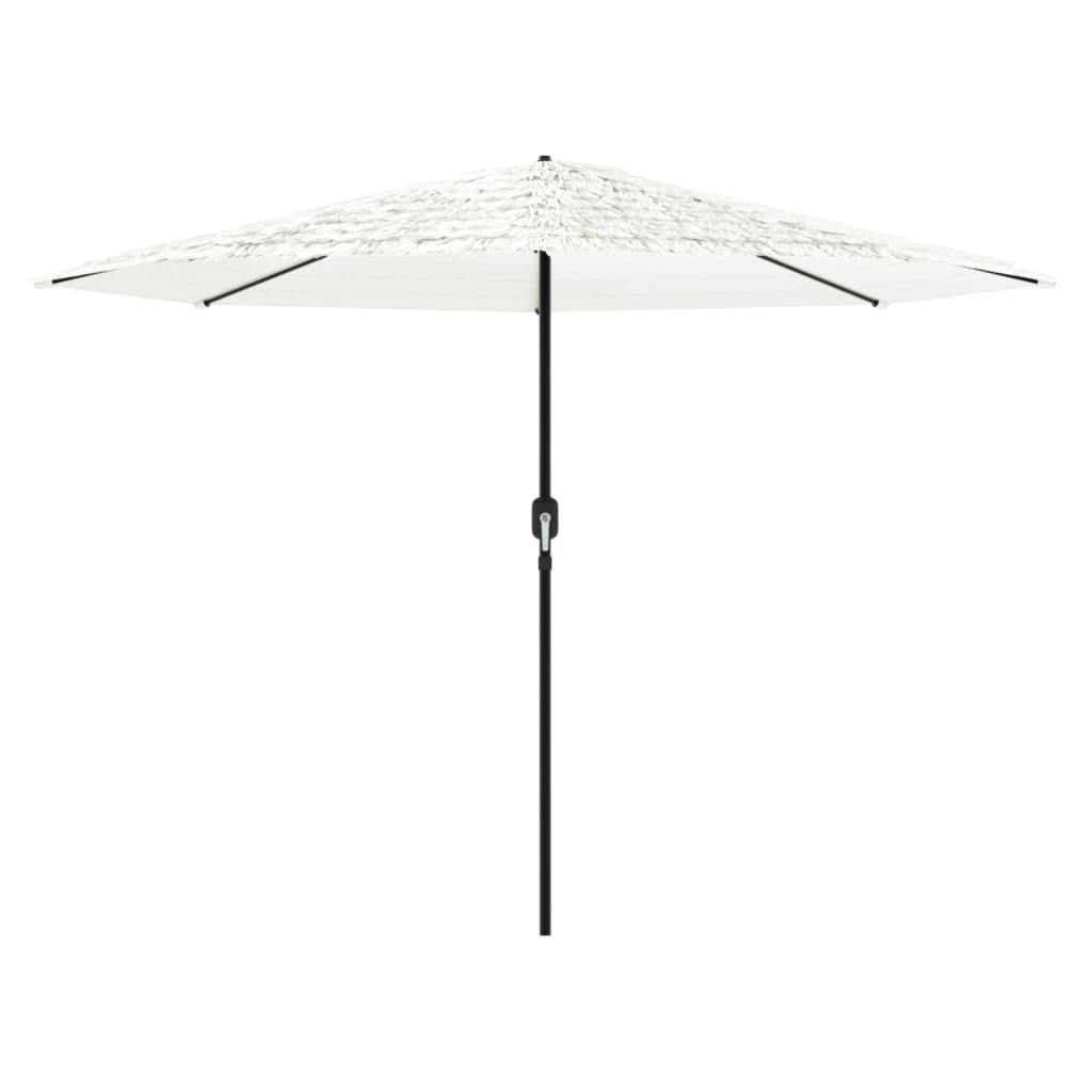 Garden Parasol with Steel Pole White 324x324x247 cm