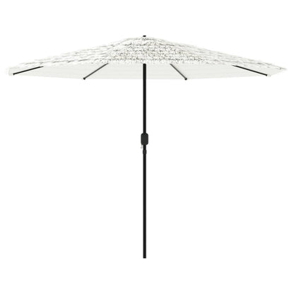 Garden Parasol with Steel Pole White 324x324x247 cm