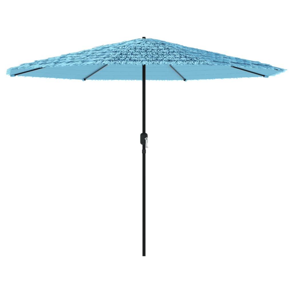 Garden Parasol with Steel Pole Blue 388x388x248 cm