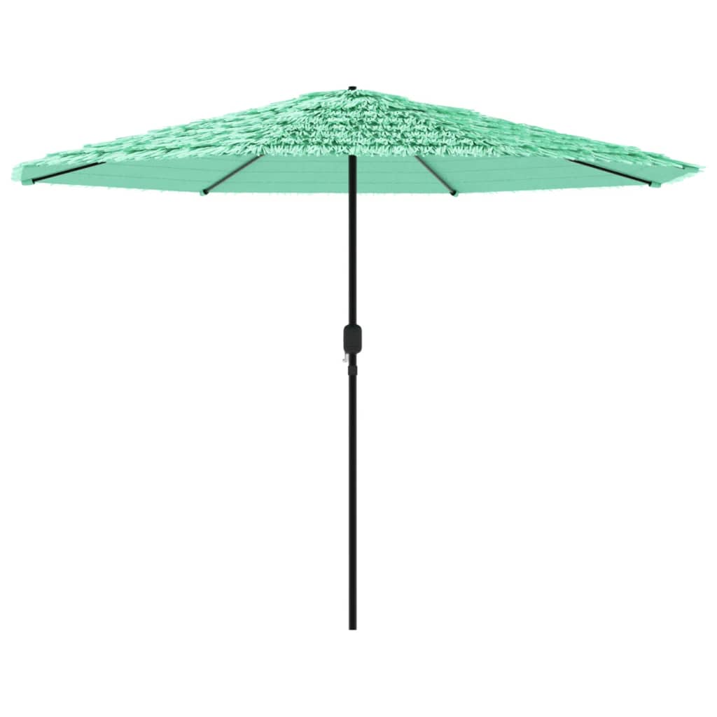 Garden Parasol with Steel Pole Green 388x388x248 cm