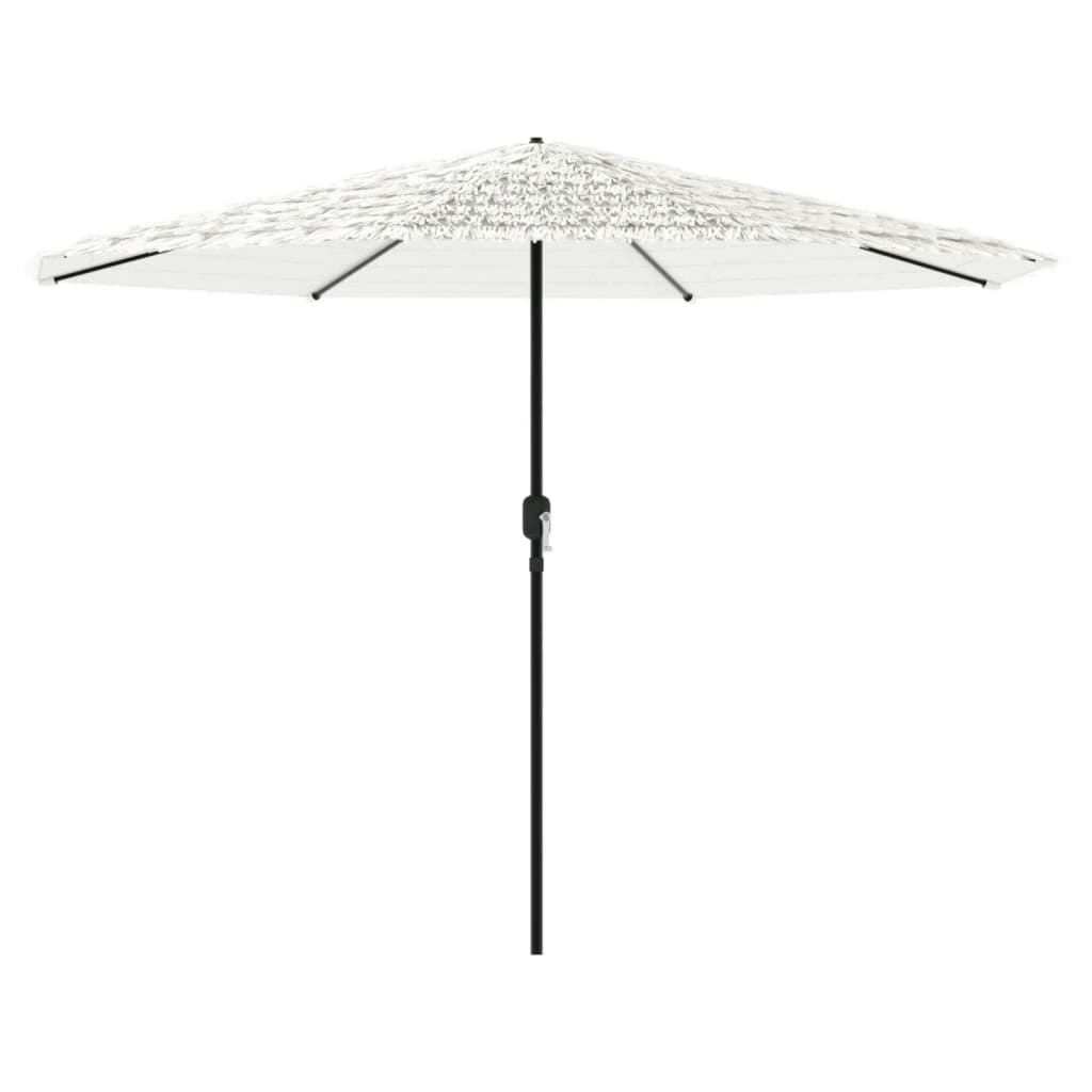 Garden Parasol with Steel Pole White 388x388x248 cm