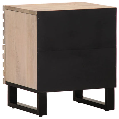 Bedside Cabinets 2 pcs 40x33x46 cm Solid Wood Bleached Mango