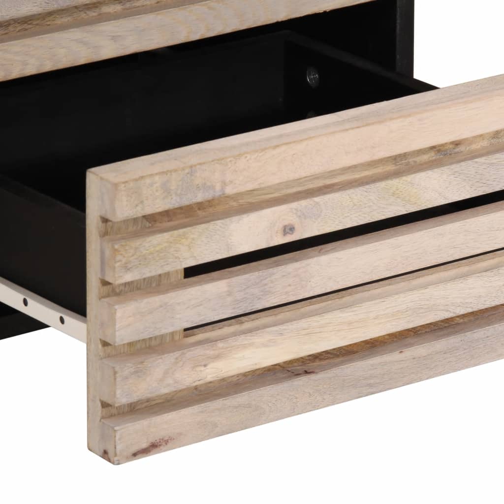 Bedside Cabinets 2 pcs 40x33x46 cm Solid Wood Bleached Mango