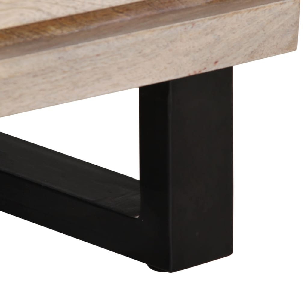 Bedside Cabinets 2 pcs 40x33x46 cm Solid Wood Bleached Mango