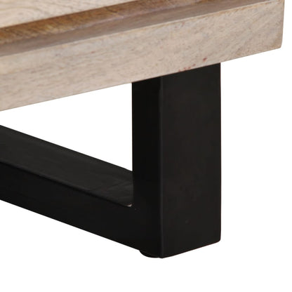 Bedside Cabinets 2 pcs 40x33x46 cm Solid Wood Bleached Mango