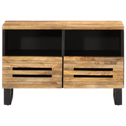 TV Cabinet 70x34x46 cm Solid Wood Rough Mango