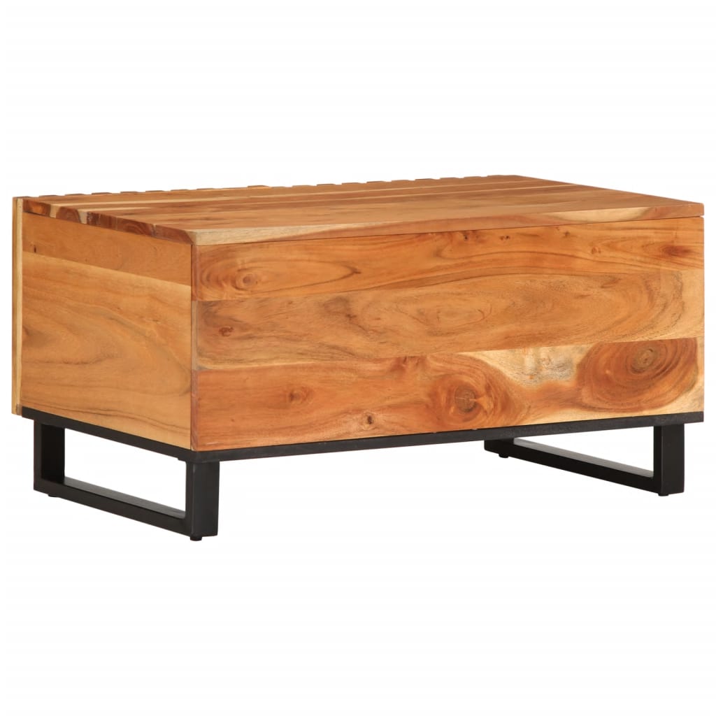 Coffee Table 80x51x40 cm Solid Wood Acacia
