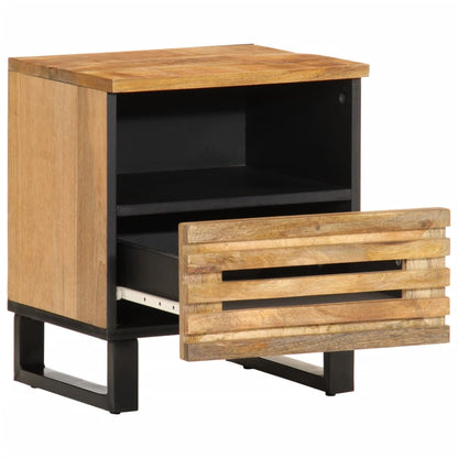 Bedside Cabinets 2 pcs 40x33x46 cm Solid Wood Rough Mango