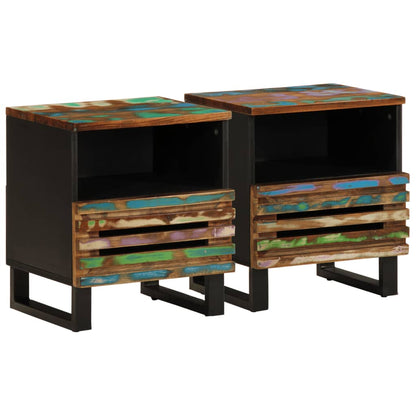 Bedside Cabinets 2 pcs 40x33x46 cm Solid Wood Reclaimed