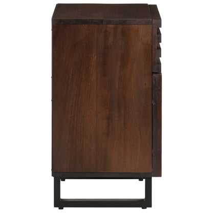 Bedside Cabinet Brown 50x34x60 cm Solid Wood Mango