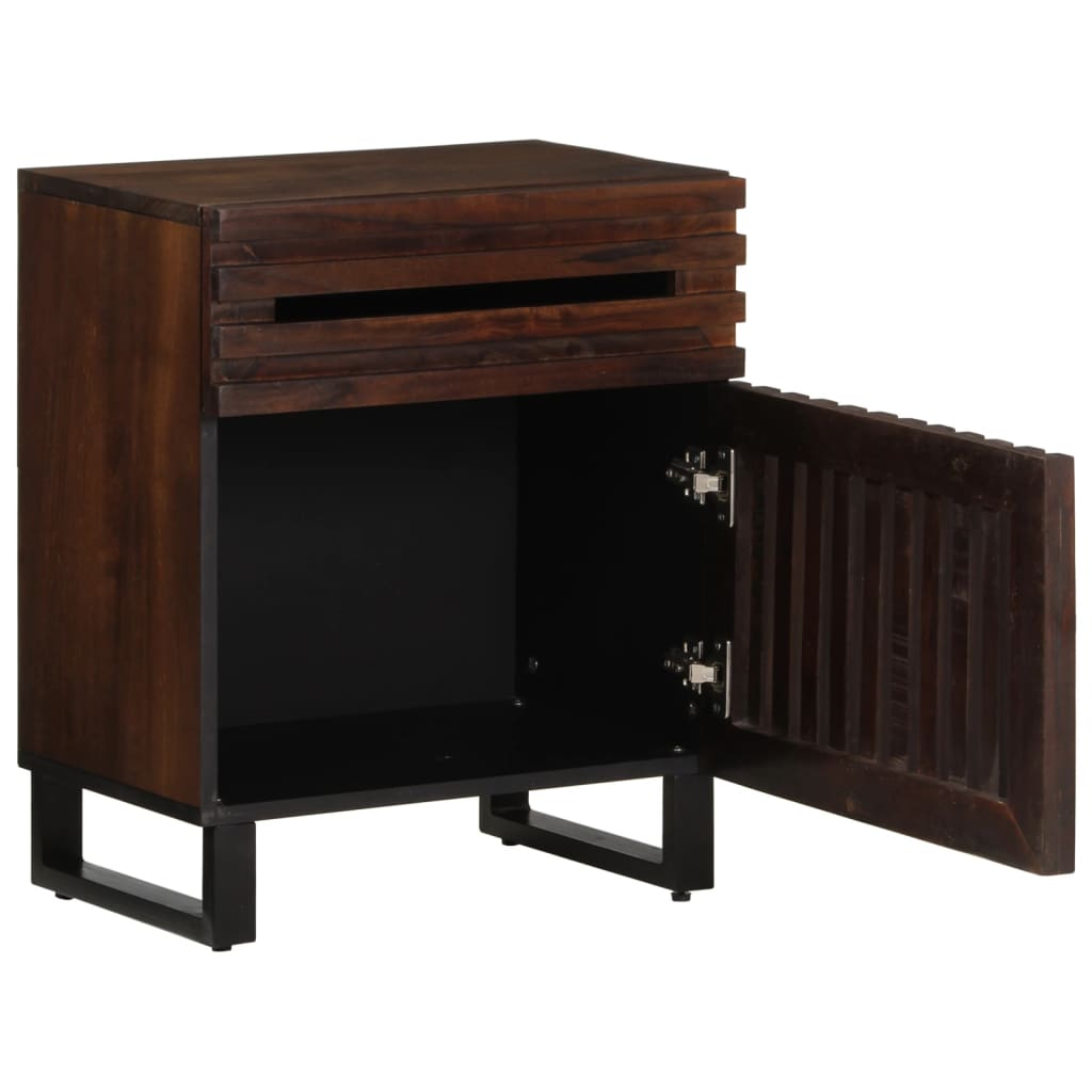 Bedside Cabinet Brown 50x34x60 cm Solid Wood Mango