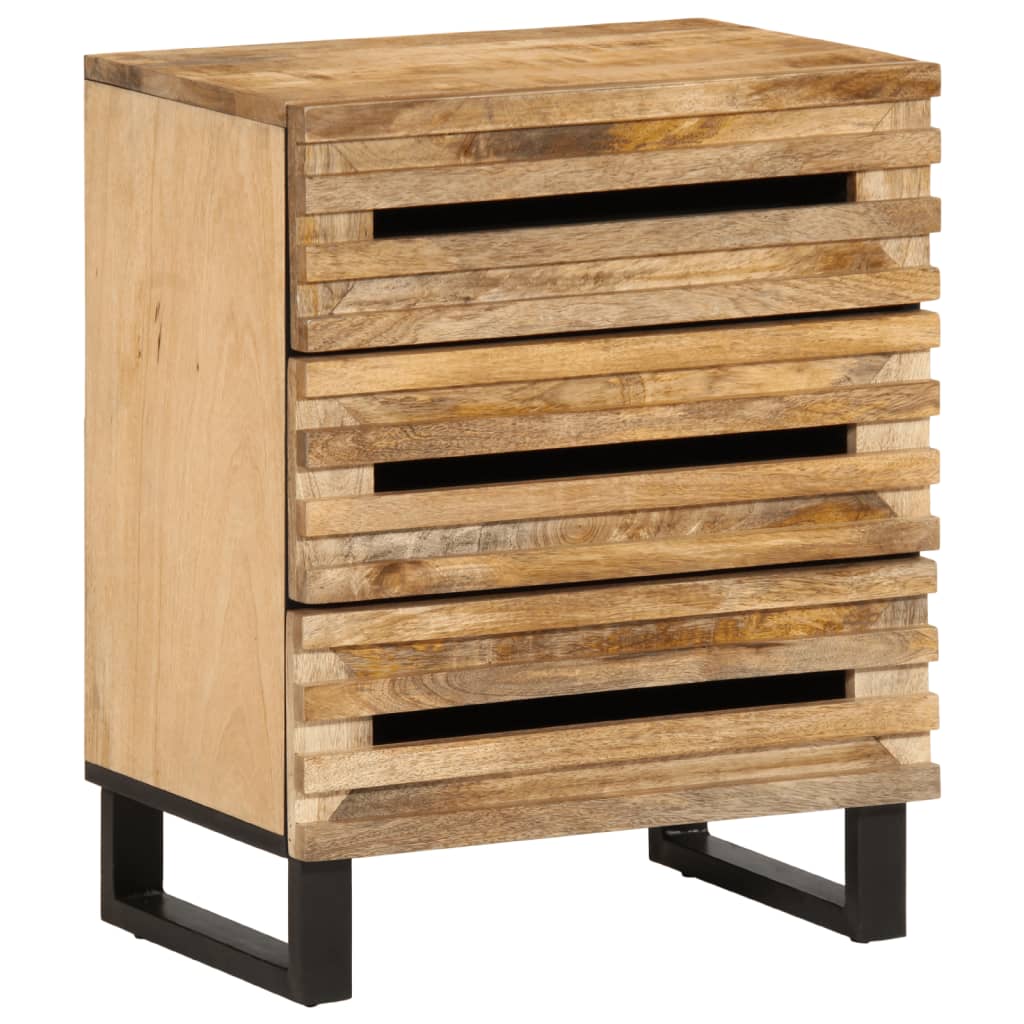 Bedside Cabinet 50x34x62 cm Solid Wood Rough Mango