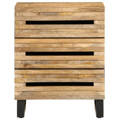 Bedside Cabinet 50x34x62 cm Solid Wood Rough Mango