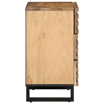 Bedside Cabinet 50x34x62 cm Solid Wood Rough Mango